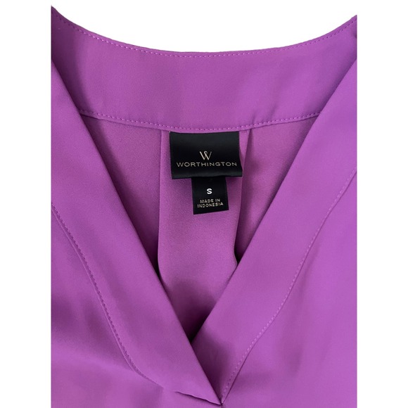 Worthington Women’s Lilac V-Neck‎ Sheath Midi Dress Size Small - Picture 5 of 10